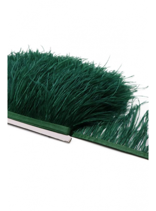 Aplicação Penas de Avestruz Verde