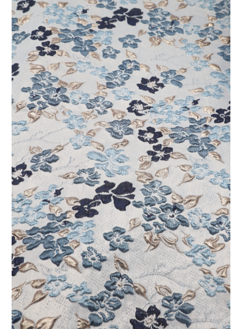 Brocado Floral Azul