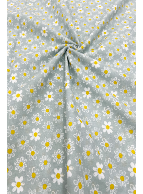 Algodón Margarida Cinza