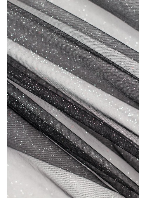 Tule Glitter Preto
